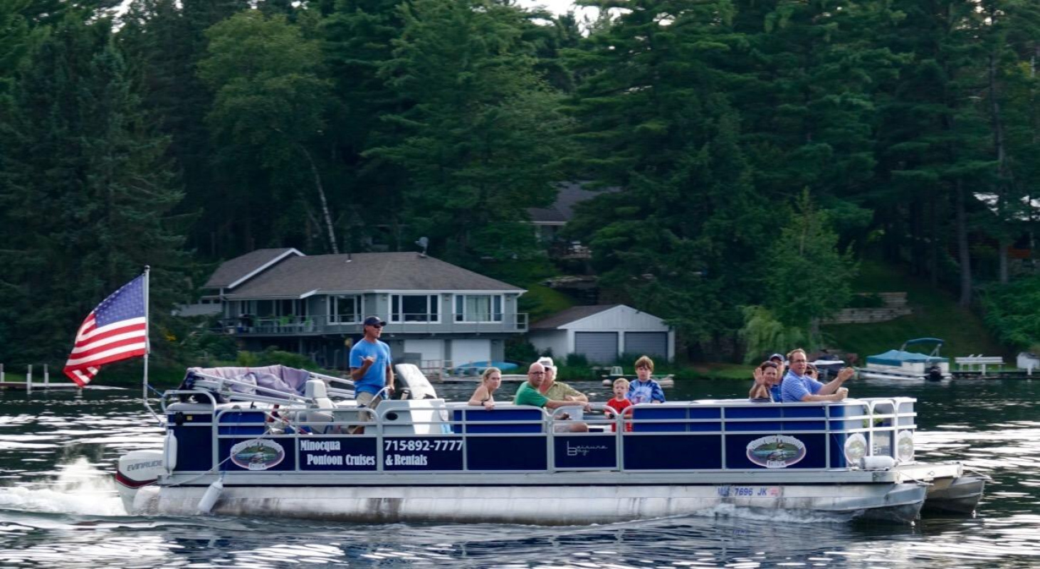 Large pontoon boat